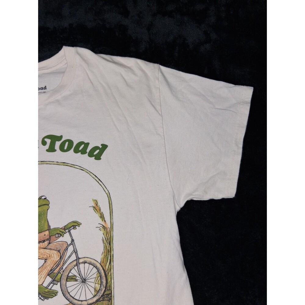 Frog & Toad Short Sleeve Graphic Tee L Cream Nostalgia Retro Vintage Kidcore - Picture 4 of 9
